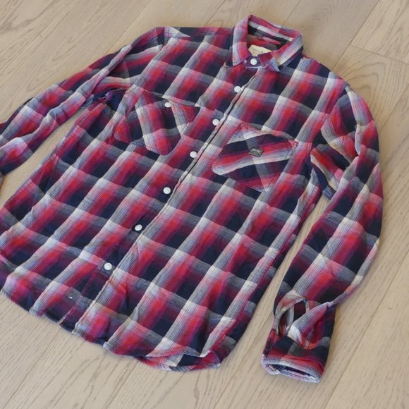 Ralph Lauren Denim & Supply Plaid Vintage Small Button Down Shirt - Picture 3 of 6